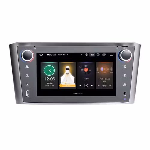 7"android 11 bilstereo  TOYOTA Avensis ( 2002--2008) gps wifi carplay android auto blåtand rds Dsp 64gb