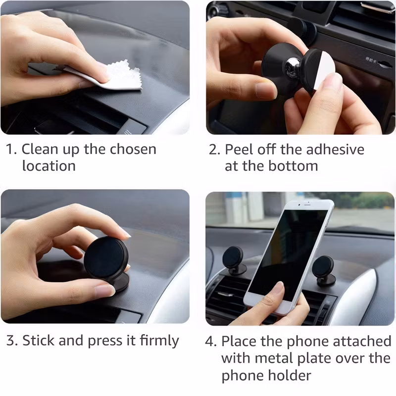 Universal Mobilt Bilfäste Magnetisk Mobiltelefonhållare Dashboard Biltelefonhållare
