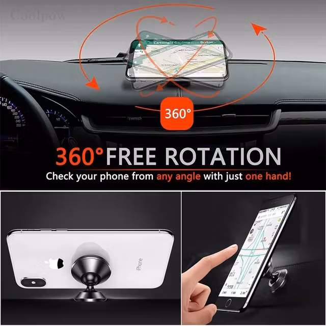 Universal Mobilt Bilfäste Magnetisk Mobiltelefonhållare Dashboard Biltelefonhållare