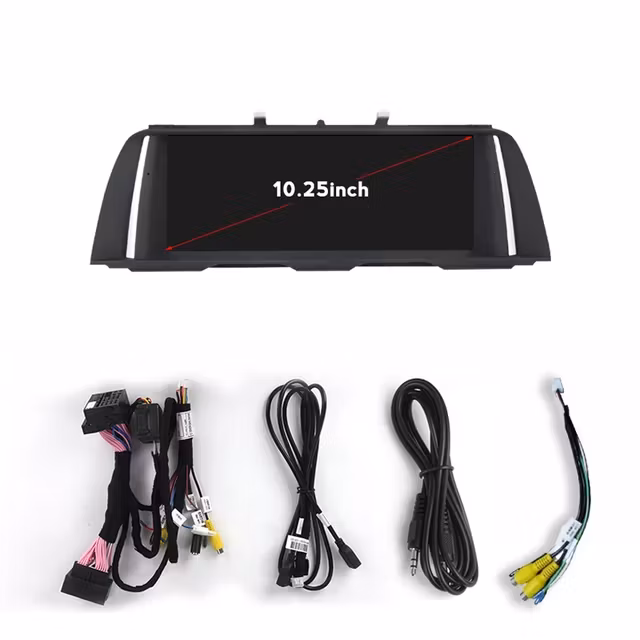 10,25" android 11 bilstereo  BMW 5-serie F10/F11 (2010---2012) med cic System gps wifi carplay android auto blåtand 32gb