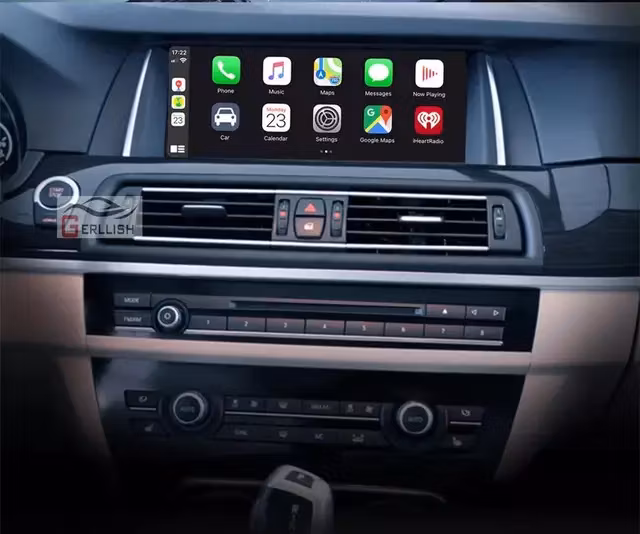 10,25" android 11 bilstereo  BMW 5-serie F10/F11 (2010---2012) med cic System gps wifi carplay android auto blåtand 32gb