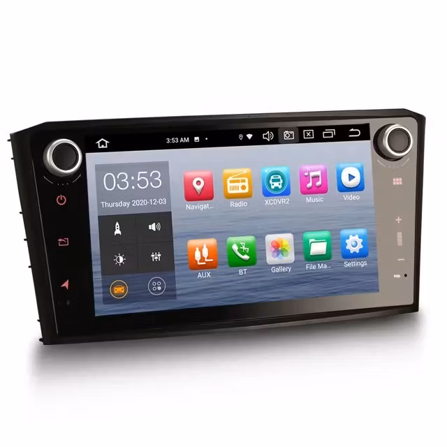 8"android 10 bilstereo Toyota Avensis (2003--2008) gps carplay android auto blåtand rds Dsp 32gb wifi