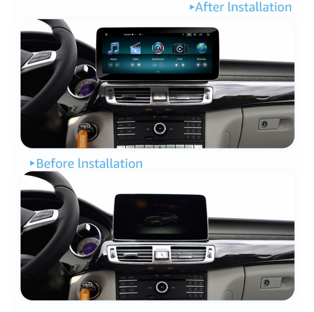 12.3" android 12 bilstereo   Mercedes Benz CLS-Class W218  2015-2018 Original NTG 5.0 system gps carplay android auto blåtand rds wifi ROM: 64GB  RAM:4GB 4G LTE