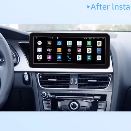 12.3" android 12 bilstereo  Audi  A4 A4L  A5  B8 (2009---2016) gps wifi carplay android auto blåtand rds Dsp 64gb 4g WiFi-modul