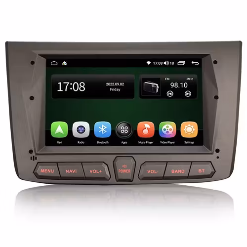 7"android 11 bilstereo  Alfa Romeo Mito (2008-2019) GPS wifi carplay android auto blåtand rds Dsp 32gb  4G-modul