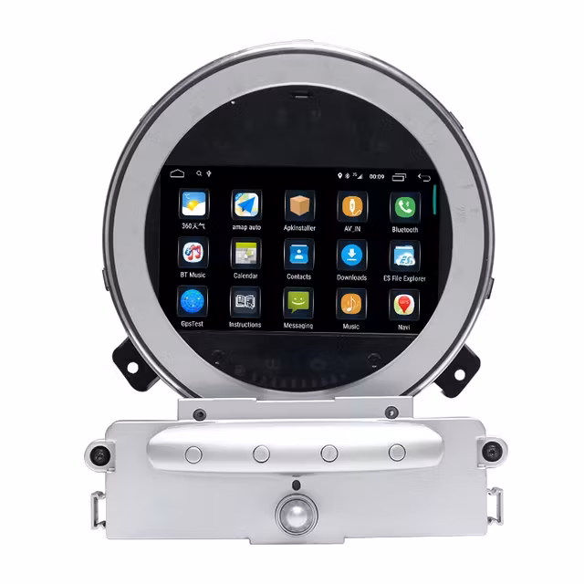 7"android 11 bilstereo  BMW MINI COOPER  CLUBMAN R55 ,R56 (2007--2010)  gps wifi carplay android auto blåtand rds Dsp 32gb  4G wifi modul