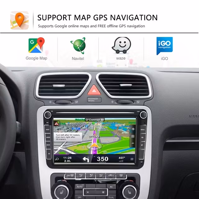 8"android 11 bilstereo  passat  golf 5/6 polo  gps wifi Bluetooth dsp  32gb carplay  rds wifi