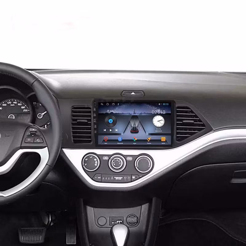 9" android 10 bilstereo Kia Picanto ( 2011---2017) gps wifi carplay android auto blåtand rds Dsp 32gb 4G wifi modul