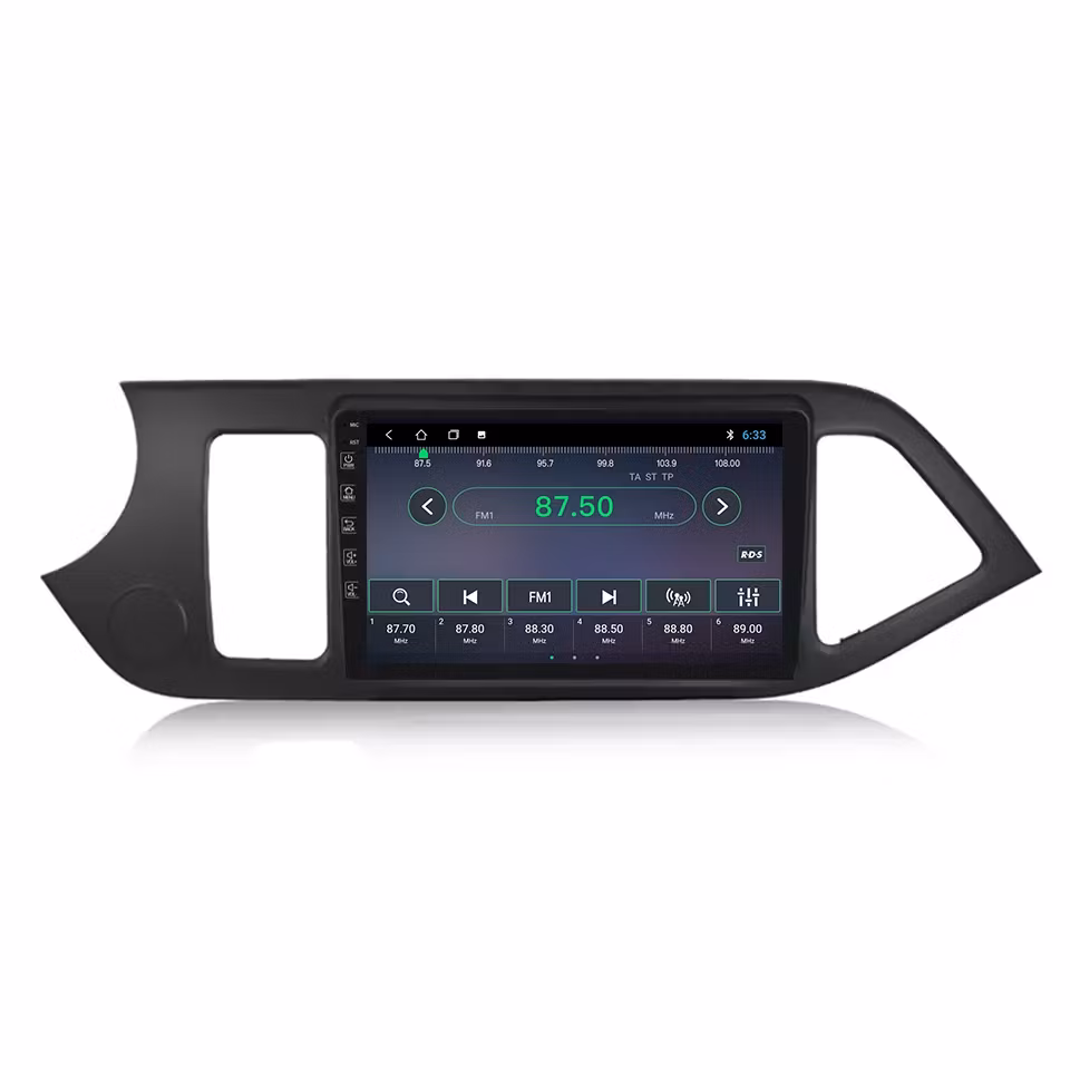 9" android 10 bilstereo Kia Picanto ( 2011---2017) gps wifi carplay android auto blåtand rds Dsp 32gb 4G wifi modul