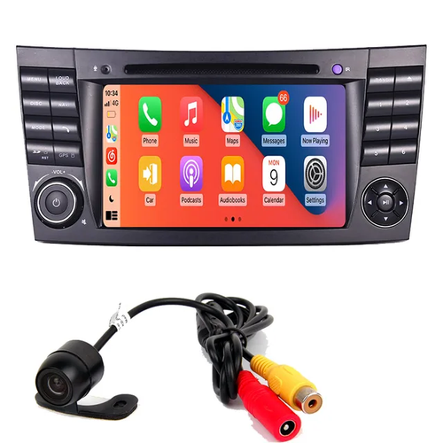 7"android 11 bilstereo Mercedes Benz  w211 , E-Class ( 2002--2008) gps wifi carplay android auto blåtand rds Dsp 32gb