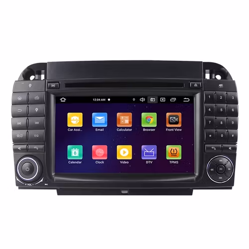 7"android 12 bilstereo Benz S-klass W220 1998-2005(S280/S430/S500/S55) Benz CL-klass W215 1998-2005(CL600 CL55) RAM: 4GB, ROM:64GB gps carplay android auto blåtand rds Dsp 4G modul  dvd spelare