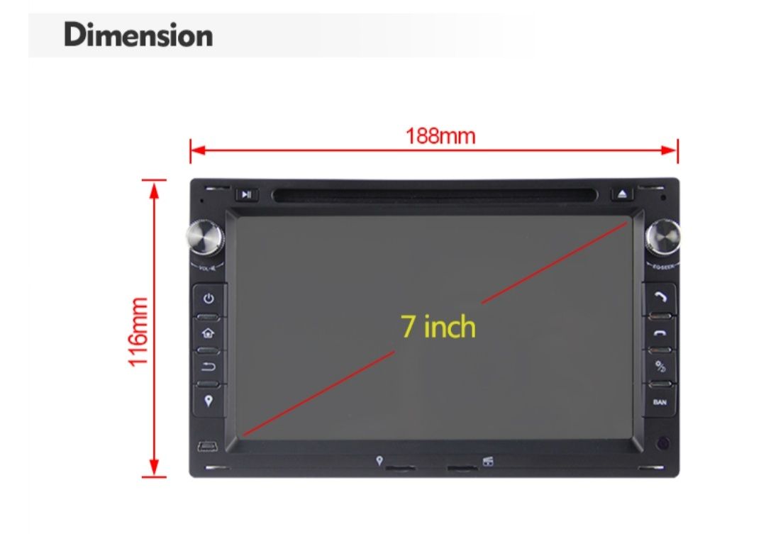 7"android 12 bilstereo  SAAB 9-5 ( 1998--2005) Gps carplay android auto blåtand rds Dsp 32gb dvd spelare
