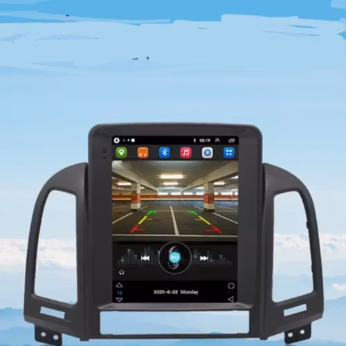 9.7"android 12 bilstereo Hyundai  santafe (2006--2012) gps wifi carplay android auto blåtand rds Dsp 64gb 4g WiFi-modul