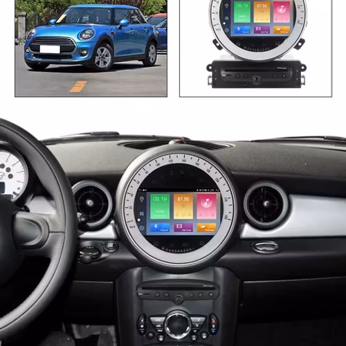7"android 12 bilstereo  Bmw mini cooper (2006--2013)  GPS ,dvd-spelare  wifi ,Ram:8GB, Rom:128GB, dsp, 4G wifi modul carplay,  android auto