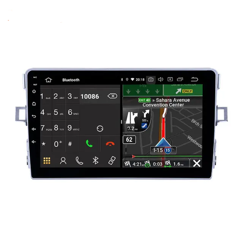 9"android 12 bilstereo  Toyota Verso (2011---2016) gps wifi carplay android auto blåtand rds Dsp 64gb 4G