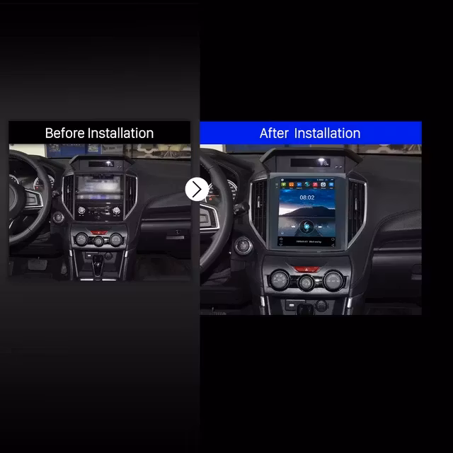 9.7"android 12 bilstereo Subaru forester xv  år 2019   gps wifi carplay android auto blåtand rds Dsp 64gb, 4G wifi modul