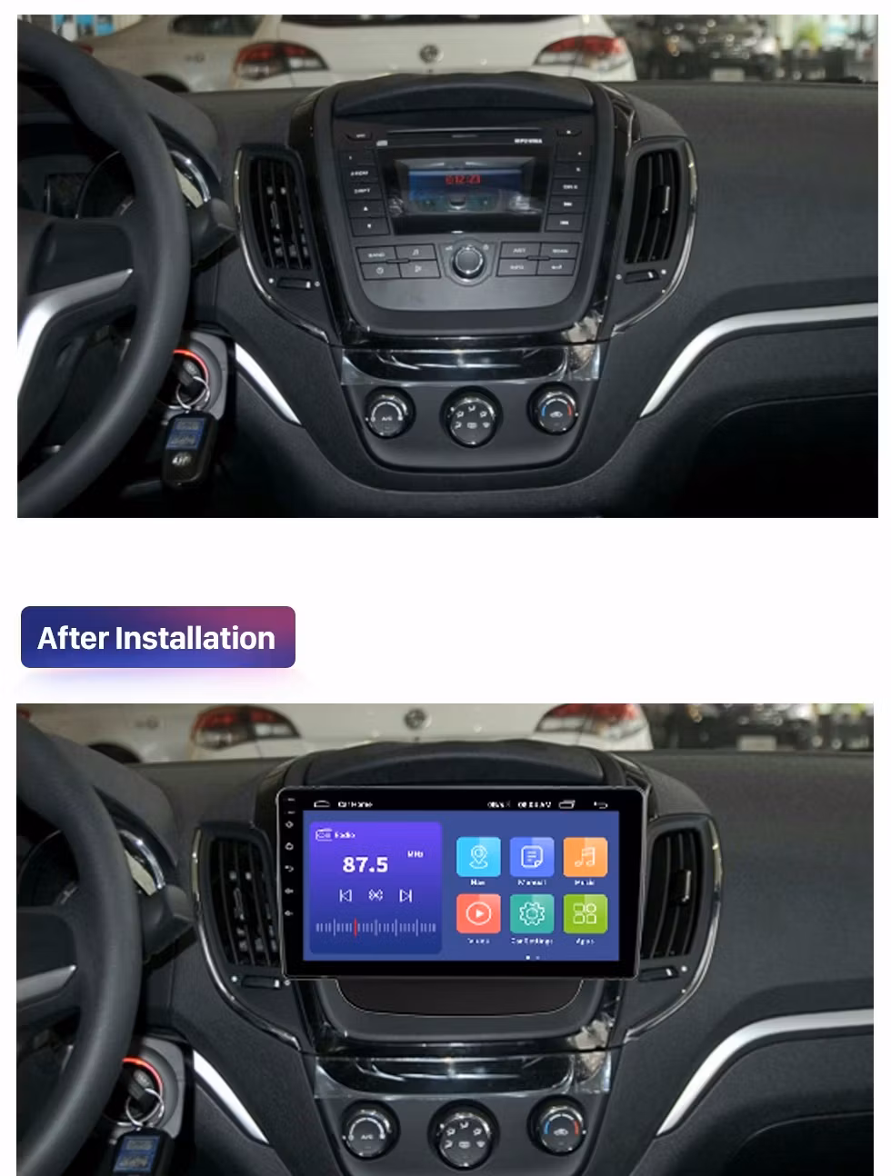 9"android 12 bilstereo Rover MG5 ( 2007--2015) gps wifi carplay android auto blåtand rds Dsp 64gb 4g WiFi-modul