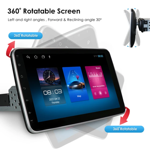 10,1" android 10,  12 volt 1Din  bilstereo, wifi,gps   FM-radio radio 32gb, 4G wifi modul,  blåtand