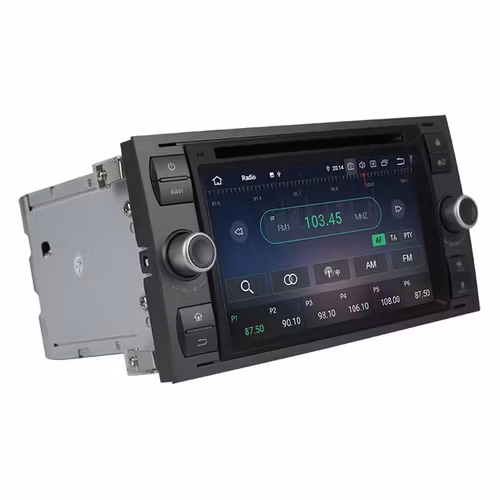 7" android 12. Svartfärg Bilstereo ,dvd-spelare  Ford kuga/Transit/s-max  /Connect/ Fusion/Galaxy/ Fiesta(2005---2011) GPS wifi carplay android auto blåtand rds Dsp  64b, 4g wifi