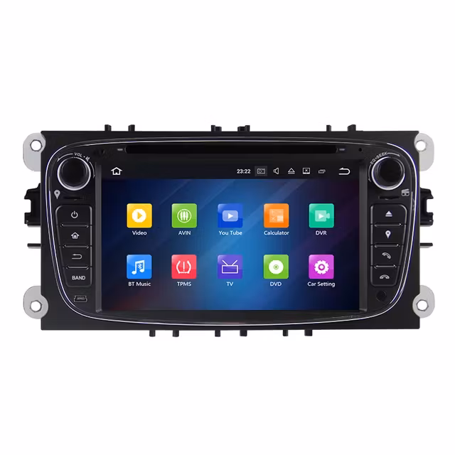 7" android 12. Bilstereo ,dvd-spelare  Ford Mondeo/Focus/s-max  /C-max/ Galaxy/(2007---2011) GPS wifi carplay android auto blåtand rds Dsp  GSM 32 GB