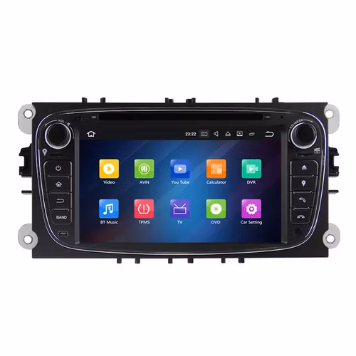 7" android 12. Bilstereo ,dvd-spelare  Ford Mondeo/Focus/s-max  /C-max/ Galaxy/(2007---2011) GPS wifi carplay android auto blåtand rds Dsp  GSM 32 GB