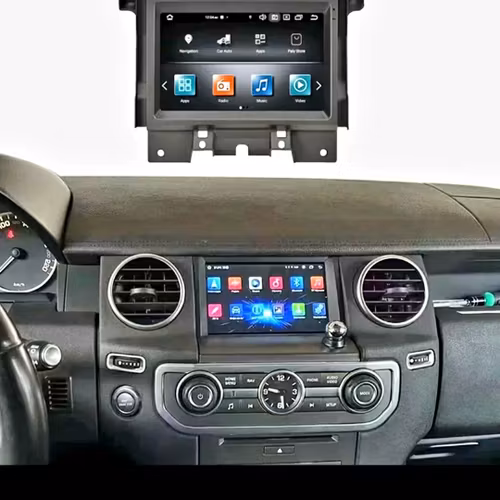 7"android 12 bilstereo  Land rover discovery 4 ( 2010--2016) gps wifi carplay android auto blåtand rds Dsp 128GB  4G-modul