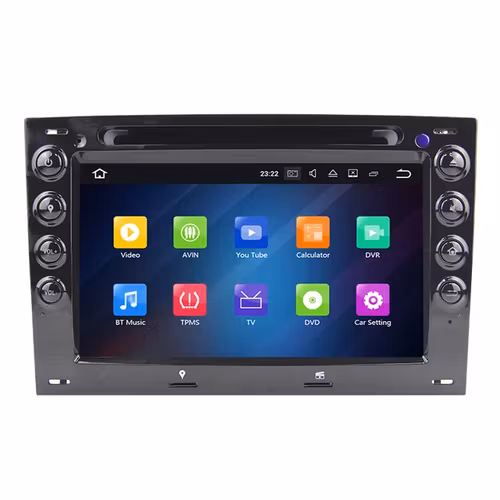7"android 12 bilstereo  Renault Megane 2 (  2004--2008  ) gps carplay android auto blåtand rds Dsp 32gb dvd-spelare
