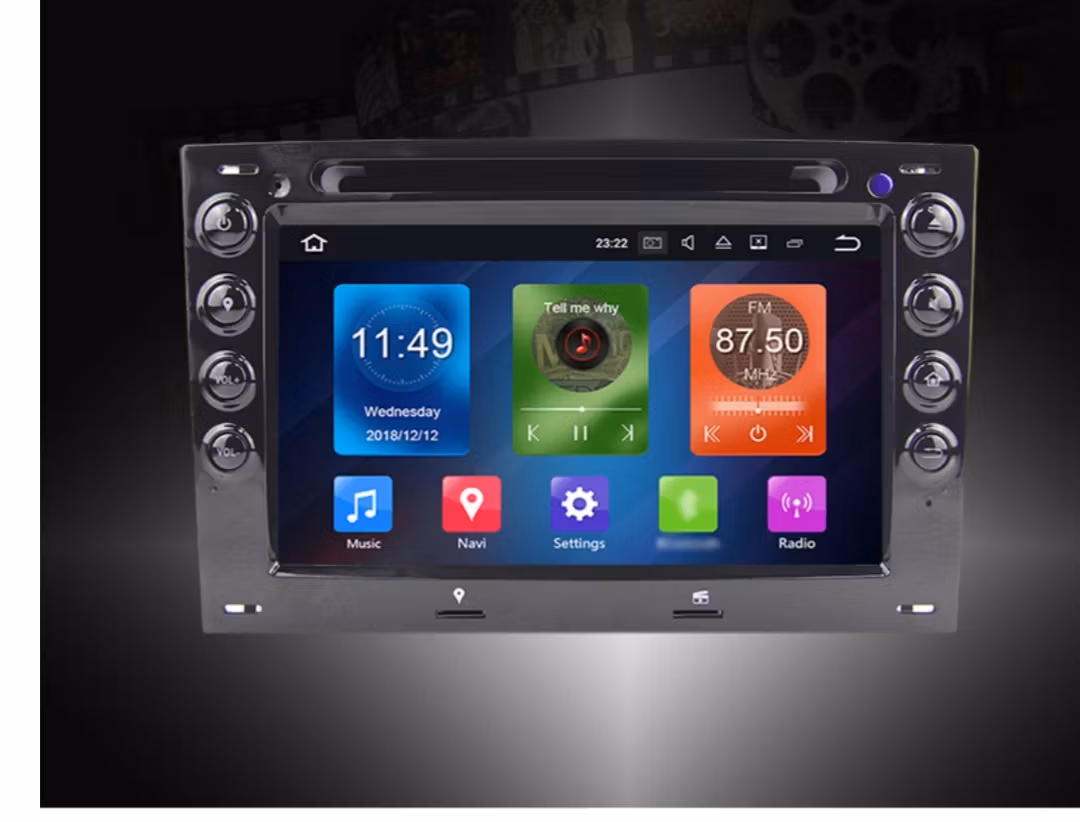 7"android 12 bilstereo Renault Megane 2(2004--2008) gps wifi carplay android auto blåtand rds Dsp 64gb 4g WiFi-modul dvd-spelare