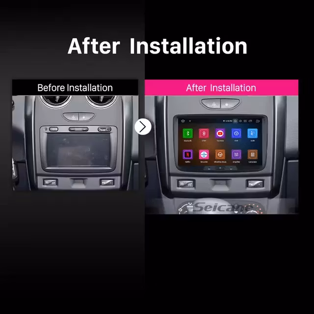 8"android 12 bilstereo Renault Dacia Duster/Sandero/Logan/Dokker/Lodgy ( 2012--2017) GPS wifi carplay android auto blåtand rds Dsp  64GB, 4g WiFi-modul