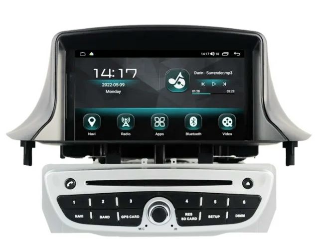 7"ANDROID 12.0  Bilstereon  Renault megane 3 (2009--2011) gps wifi carplay android auto blåtand rds Dsp 64gb 4GSIM dvd spelare