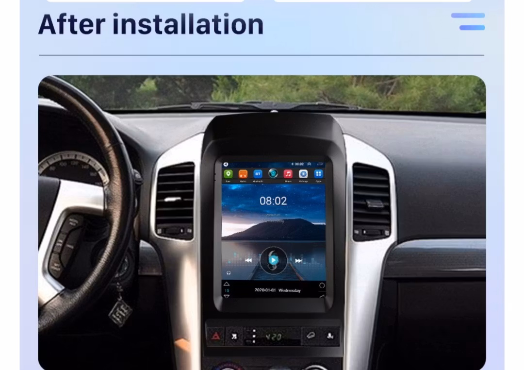 9.7"android 11 bilstereo Chevrolet captiva(2006--2012) gps wifi carplay android auto blåtand rds Dsp 32gb 4G SIM