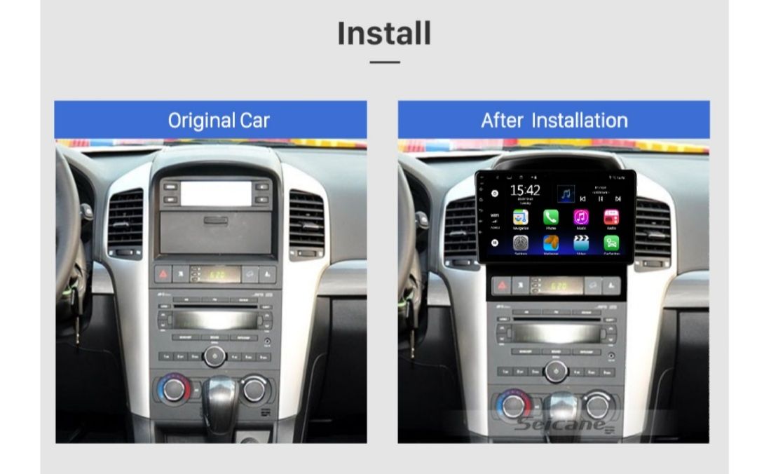 9"android 11 bilstereo  Chevrolet Captiva (2009--2012) gps wifi carplay android auto blåtand rds Dsp 32gb 4G SIM