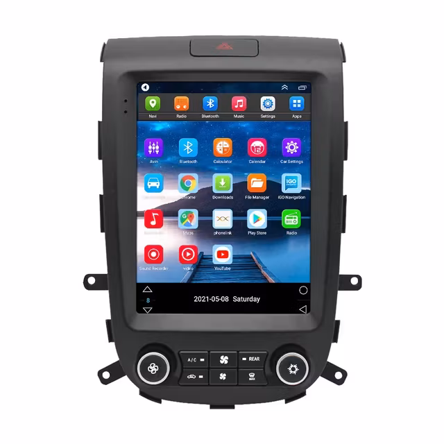 9.7"android 12 bilstereo  Hyundai  santafe (2006--2012) gps wifi carplay android auto blåtand rds Dsp 64gb  4GSIM