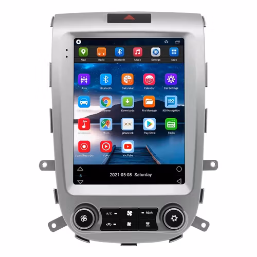 9.7"android 12 bilstereo  Hyundai  santafe (2006--2012) gps wifi carplay android auto blåtand rds Dsp 64gb  4GSIM