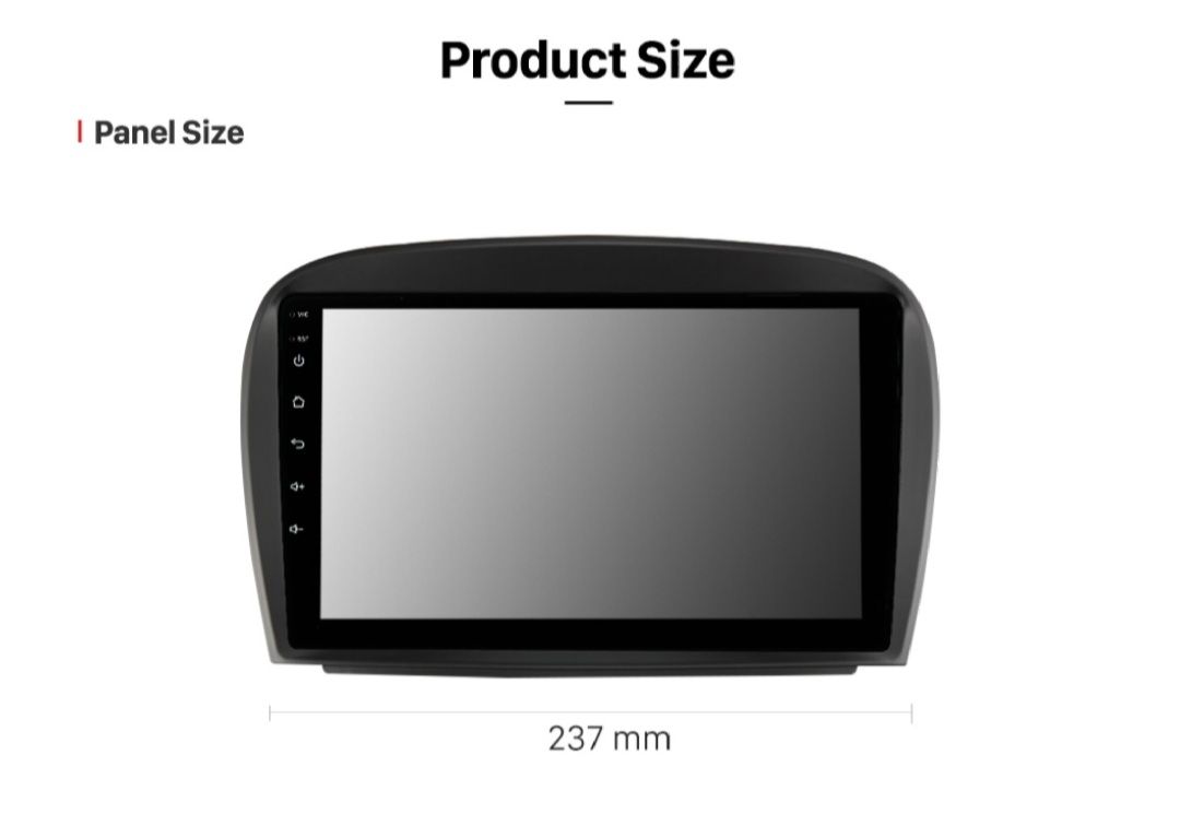 8"android 12,bilstereo Mercedes-Benz  SL R230 ,SL350,SL500,SL65,SL55,SL600 (2001--2011) rds,gps, wifi  , 64GB,blåtand, carplay  ,android auto, 4GSIM