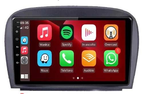 8"android 12,bilstereo Mercedes-Benz  SL R230 ,SL350,SL500,SL65,SL55,SL600 (2001--2011) rds,gps, wifi  , 64GB,blåtand, carplay  ,android auto, 4GSIM
