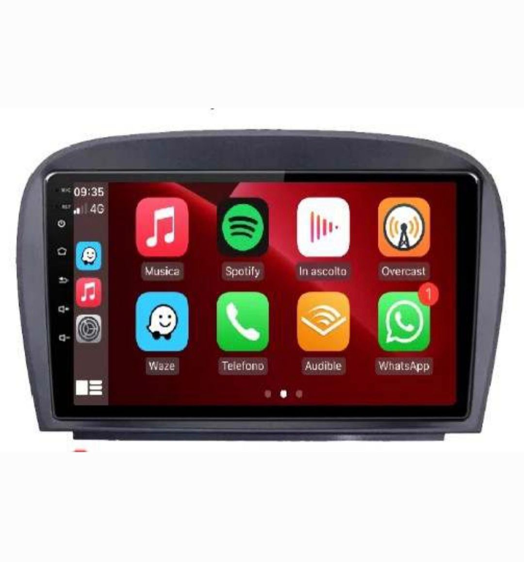 8"android 12,bilstereo Mercedes-Benz  SL R230 ,SL350,SL500,SL65,SL55,SL600 (2001--2011) rds,gps, wifi  , 64GB,blåtand, carplay  ,android auto, 4GSIM