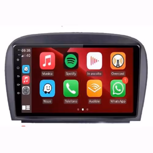 8"android 12,bilstereo Mercedes-Benz  SL R230 ,SL350,SL500,SL65,SL55,SL600 (2001--2011) rds,gps, wifi  , 64GB,blåtand, carplay  ,android auto, 4GSIM