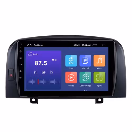 9"android 11, bilstereo  Hyundai Sonata 2006, gps  32gb  carplay android auto blåtand rds Dsp  4G sim
