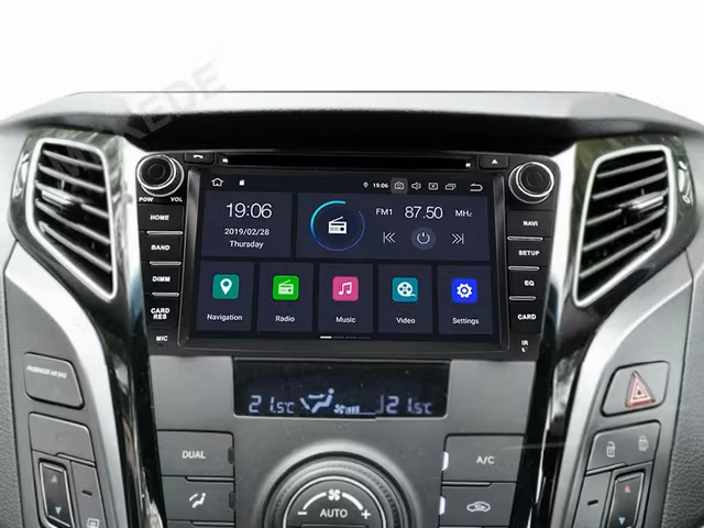 7"android 12 bilstereo Hyundai i40 (2011---2014) Gps wifi carplay android auto blåtand rds Dsp 32GB dvd spelare