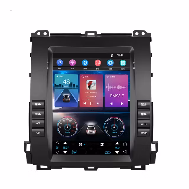 9.7"android 11 bilstereo Toyota Prado  ( 2002-2009) gps wifi carplay android auto blåtand rds Dsp 32gb