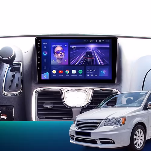 9" android 12 bilstereo Chrysler Grand  voyageur (2011--2015) gps wifi carplay android auto blåtand rds Dsp  Rom: 64GB, Ram: 4GB,  4GSIM
