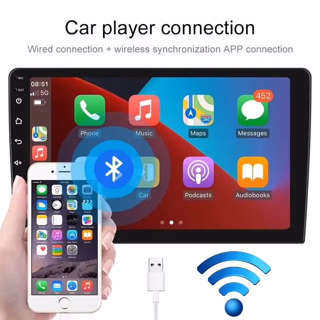 9"android 11,bilstereo  Hummer H3 (2005--2010) Gps,RDS Dsp Carplay android auto blåtand  32GB