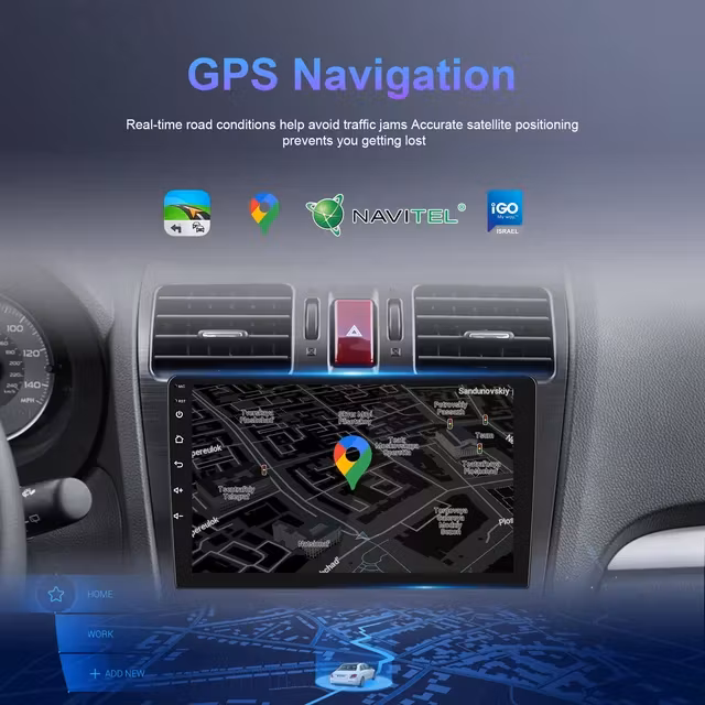 10.1" android 11, bilstereo GMC (2007---2012) gps wifi carplay android auto blåtand rds Dsp 32gb