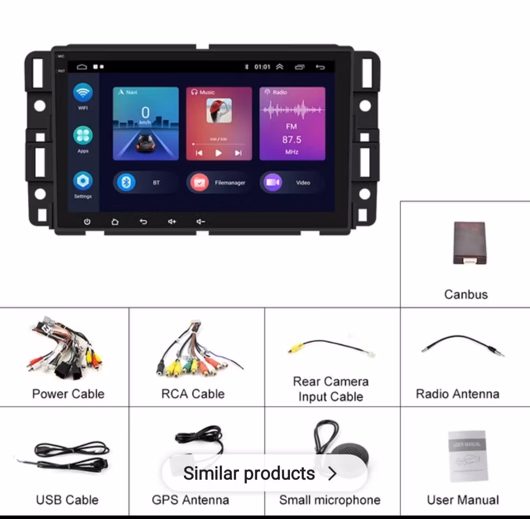 8"android 11,bilstereo  Chevrolet Avalanche (2007--2011) gps wifi carplay android auto blåtand rds Dsp 32gb