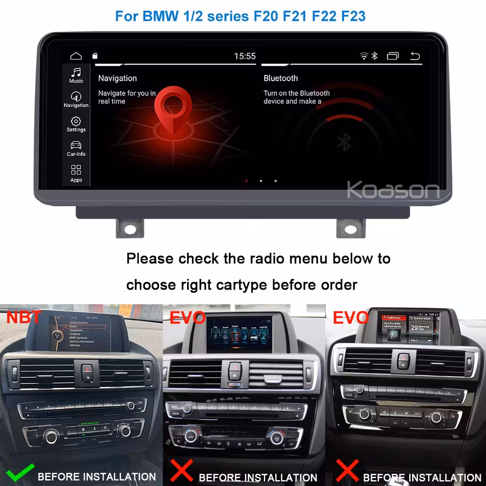 10.25" android 11 bilstereo  Bmw 3serie F20/F21/F30  (2012--2017) gps wifi carplay android auto blåtand rds Dsp 32GB