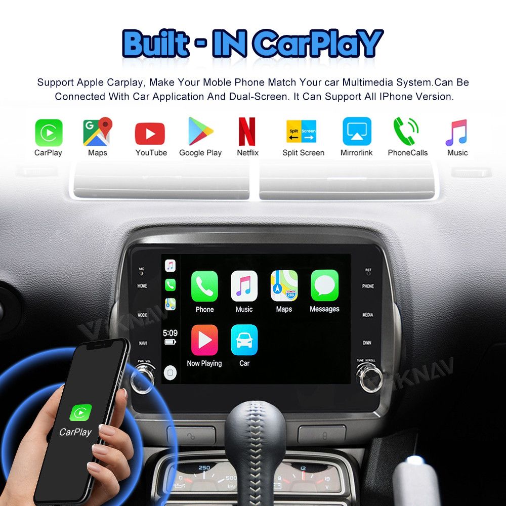 9" android 10,,bilstereo Chevrolet Camaro (2010---2015) gps wifi carplay android auto blåtand rds gps,wifi  Bluetooth, 32GB