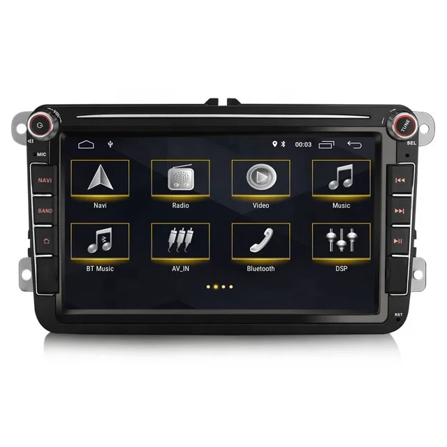8" android 10 ,bilstereo Vwgolf 5/6/touran/passat B6/b7/jetta (2004--2015) gps wifi carplay android auto blåtand rds Dsp 32gb