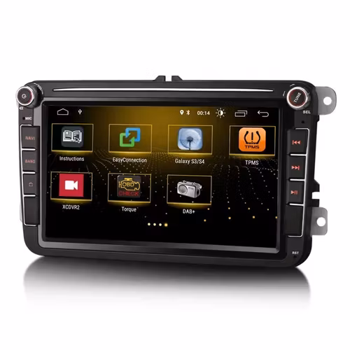 8" android 10 ,bilstereo Vwgolf 5/6/touran/passat B6/b7/jetta (2004--2015) gps wifi carplay android auto blåtand rds Dsp 32gb