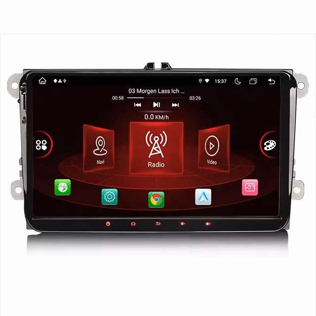 9"android 11 bilstereo  Vw golf 5/6/touran/passat B6/b7/jetta (2004--2015  gps wifi carplay android auto blåtand rds Dsp 64gb, 4GSIM